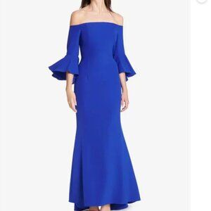 Elegant Vince Camuto Off Shoulder Gown-Cobalt Blue (Sz 14)